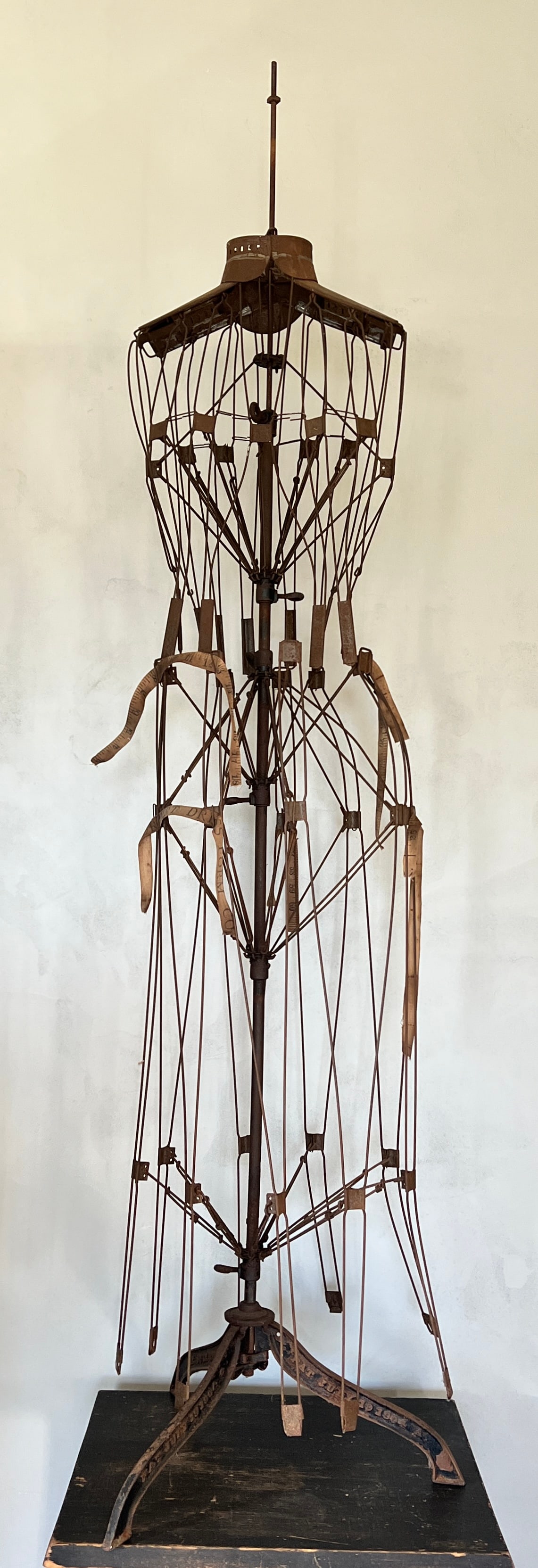 Antique Milners Wire Dress Form Hall Borchert NY: Very cool adjustable dress form. Patent date 1904. What's to Love - So Sculpturist.