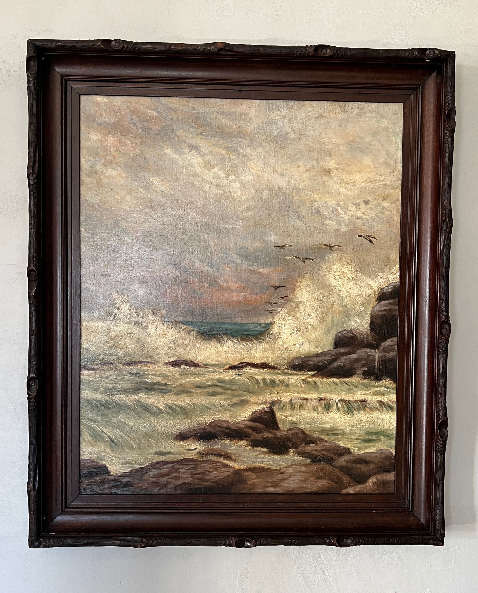 Lewis A. Ramsey "Seascape" Oil on Canvas Painting (1 of 11)