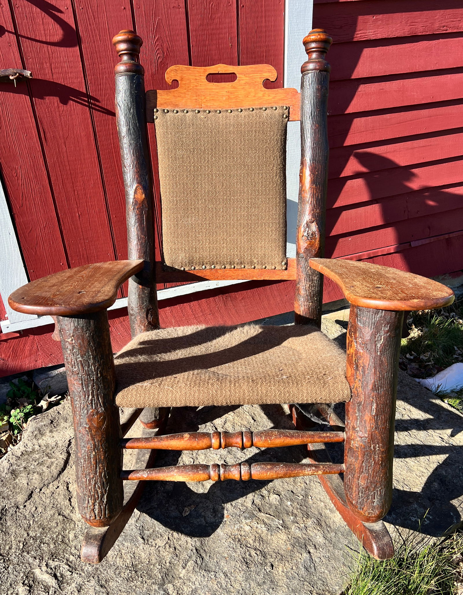Giant Old Hickory Adirondack Rocking Chair (1 of 11)
