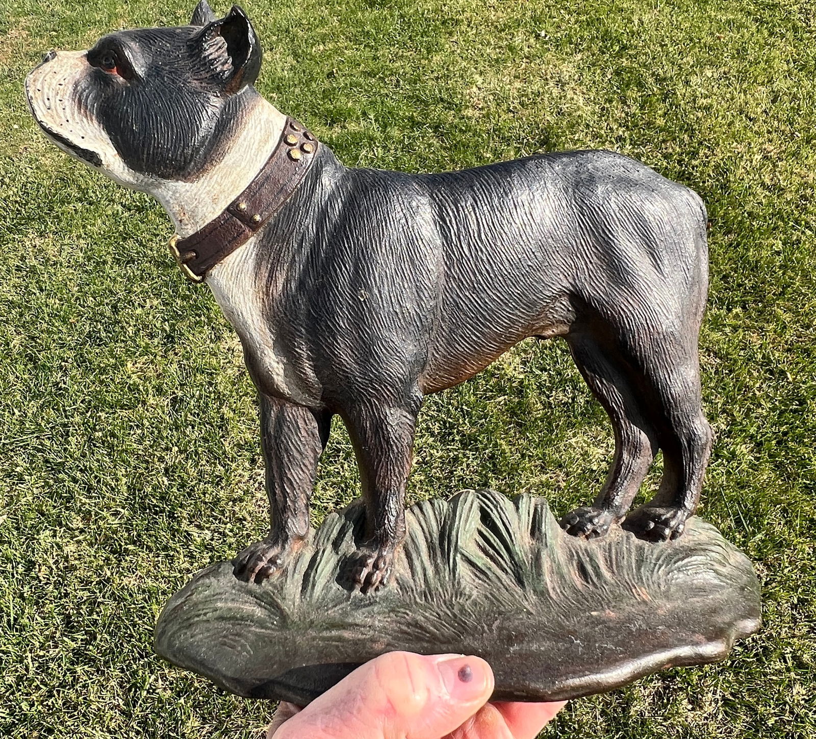 Bulldog Dog Doorstop Bradley Hubbard Cast Iron Antique (1 of 7)