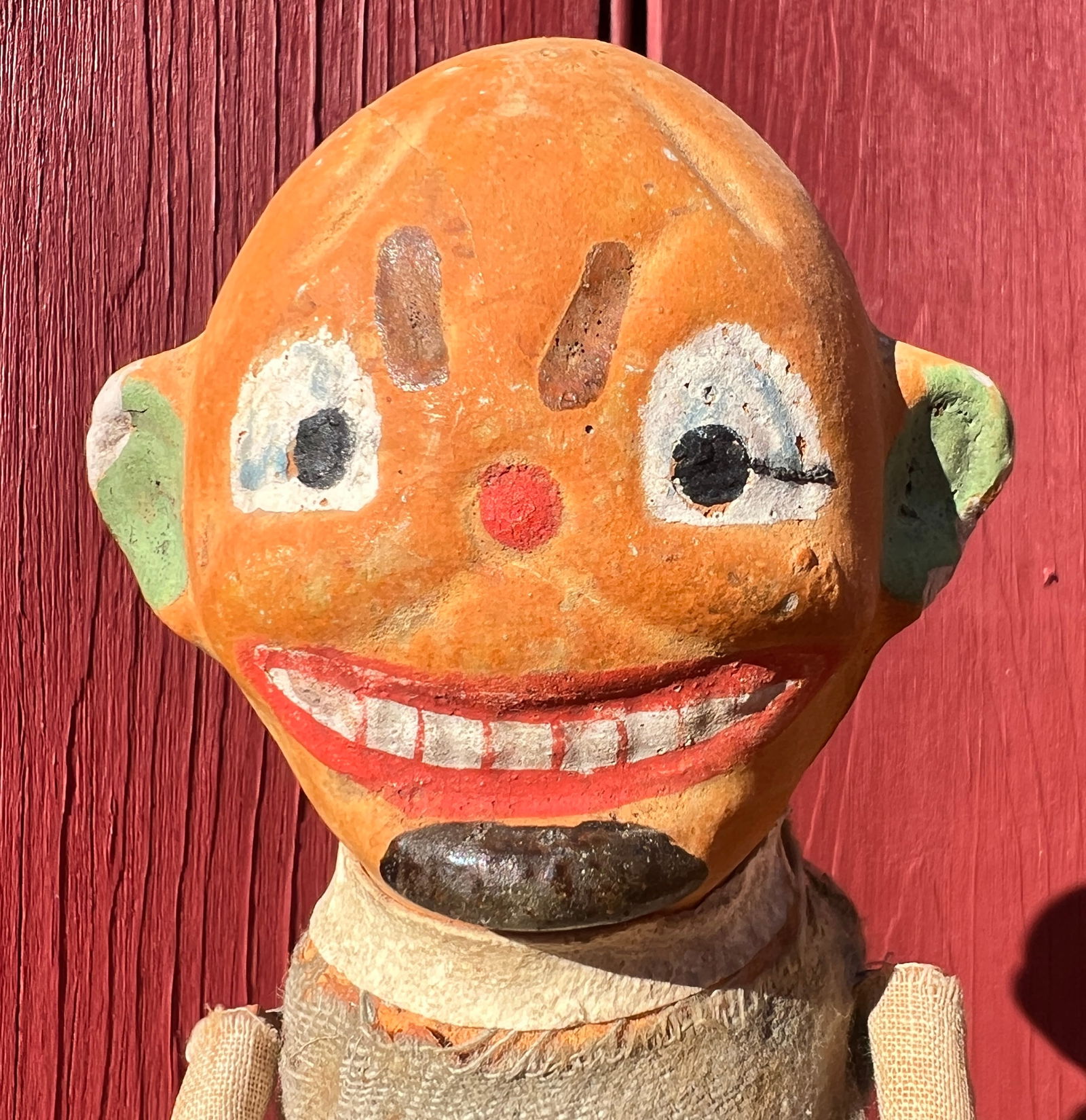 Rare Halloween German Acrobat Trapeze Jack O Lantern Pumpkin Toy (1 of 10)