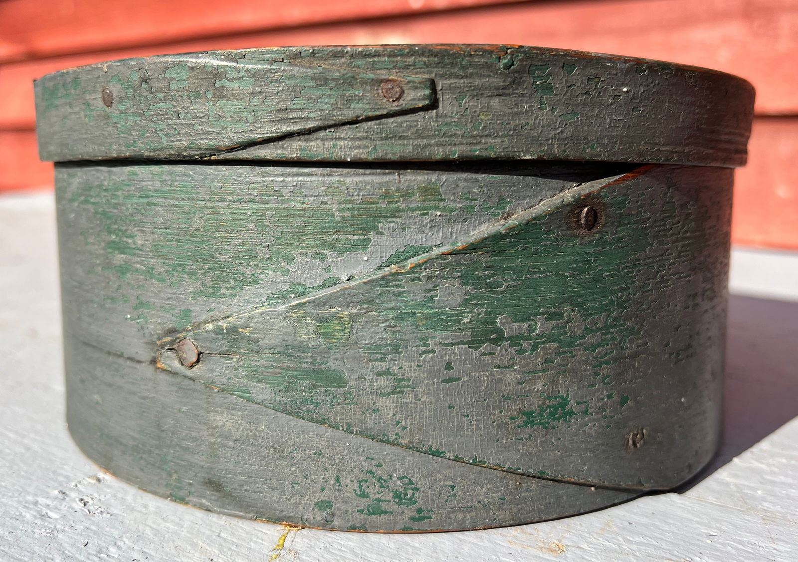 Early Green Painted Pantry Box - Shaker (1 of 7)