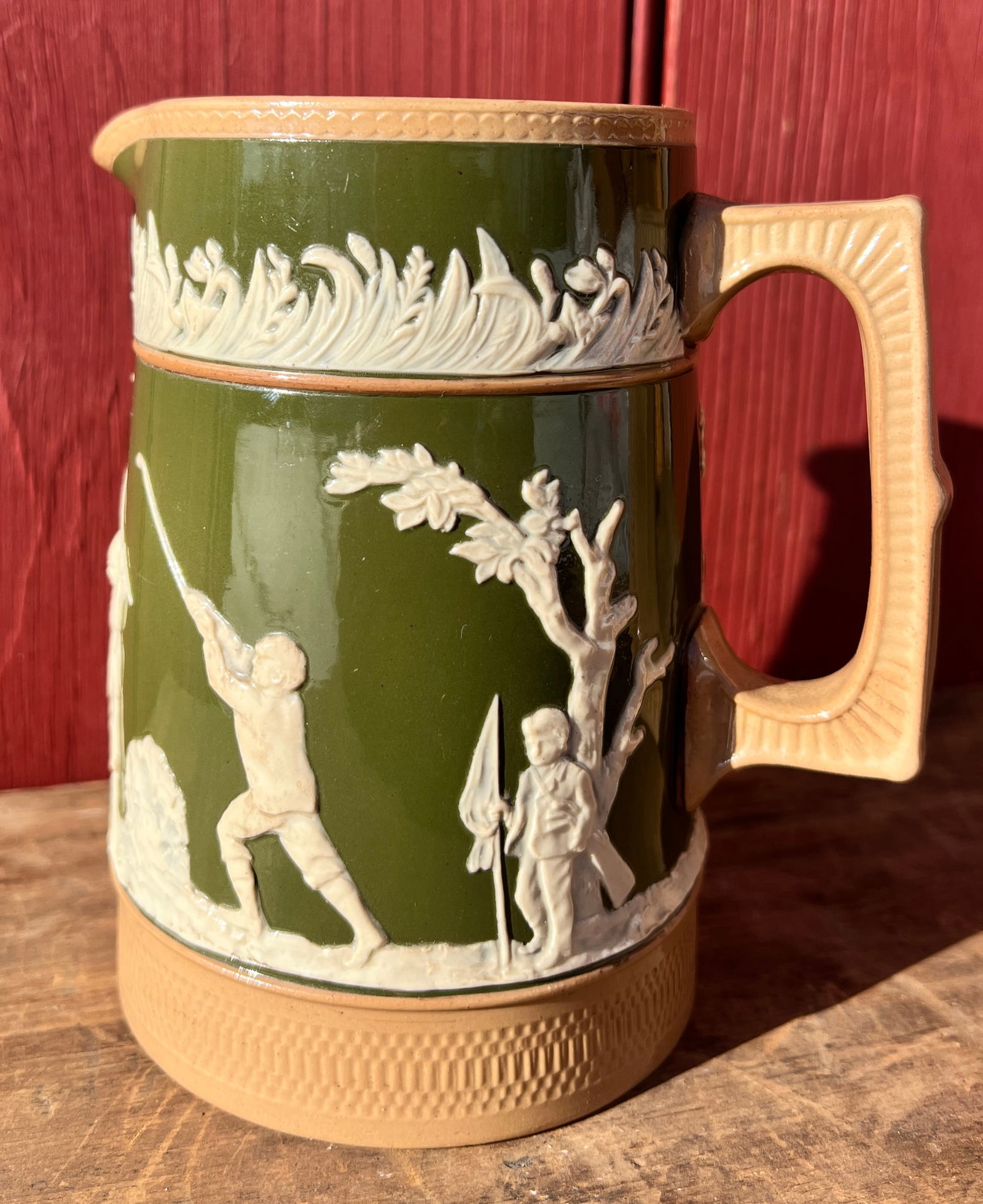 Antique Golf Scene Ceramic Pottery Mug Copeland England (1 of 6)