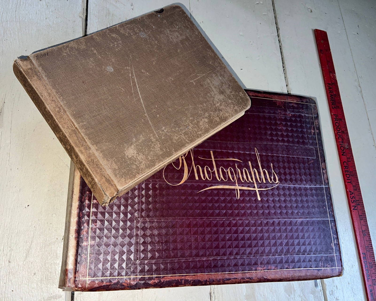 2 European Grand Tour Photograph Albums Books 1880's Venice Hurenburg Palaces Art: 2 nice books from a European Tour. Includes approx. 25 plus photos in bigger book and 50 in smaller book. What's to Love - The poems she wrote next to photos of places she saw - very sweet!!