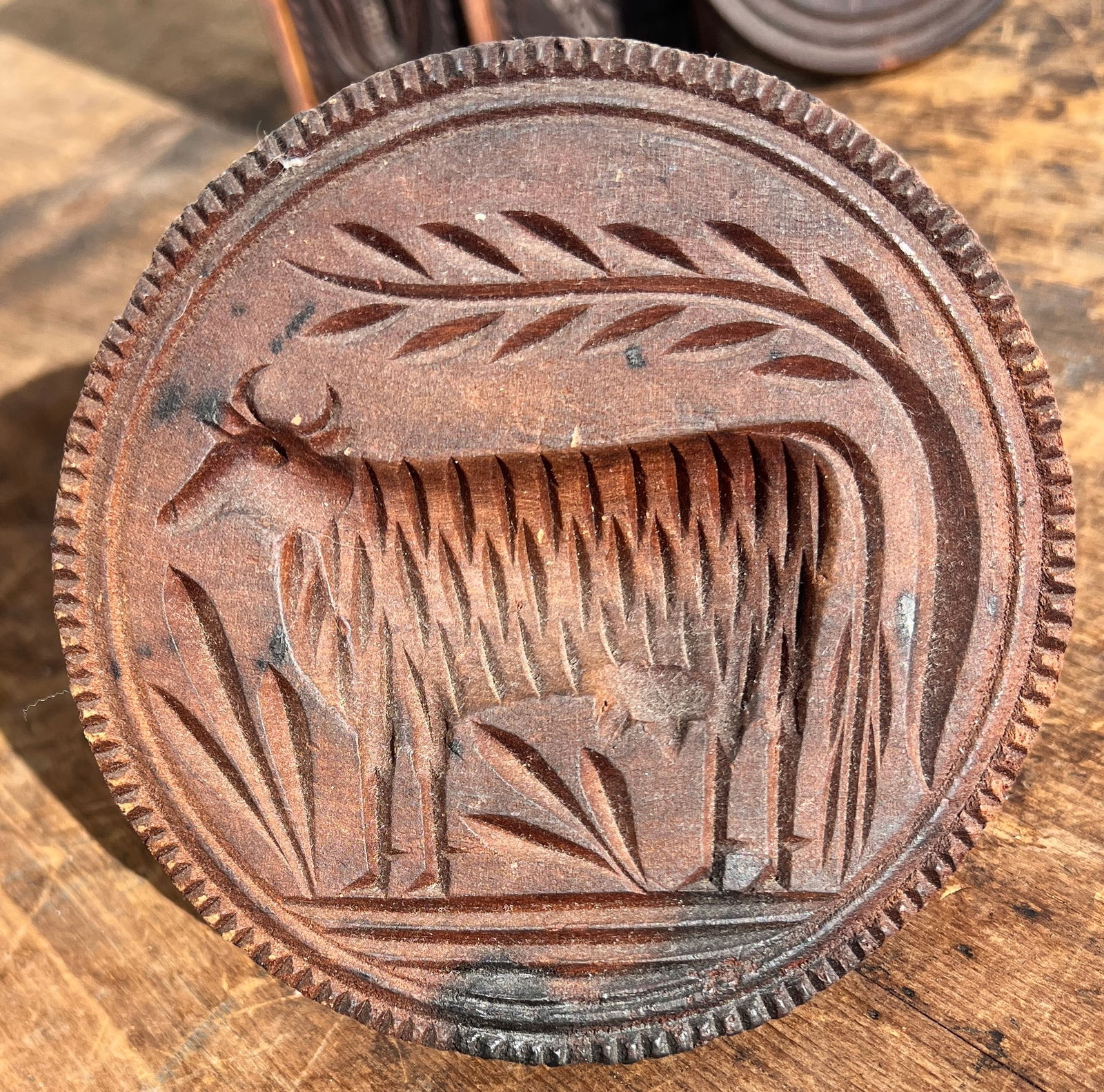 5 Butter Molds New England Country Folk Art Cow (1 of 4)