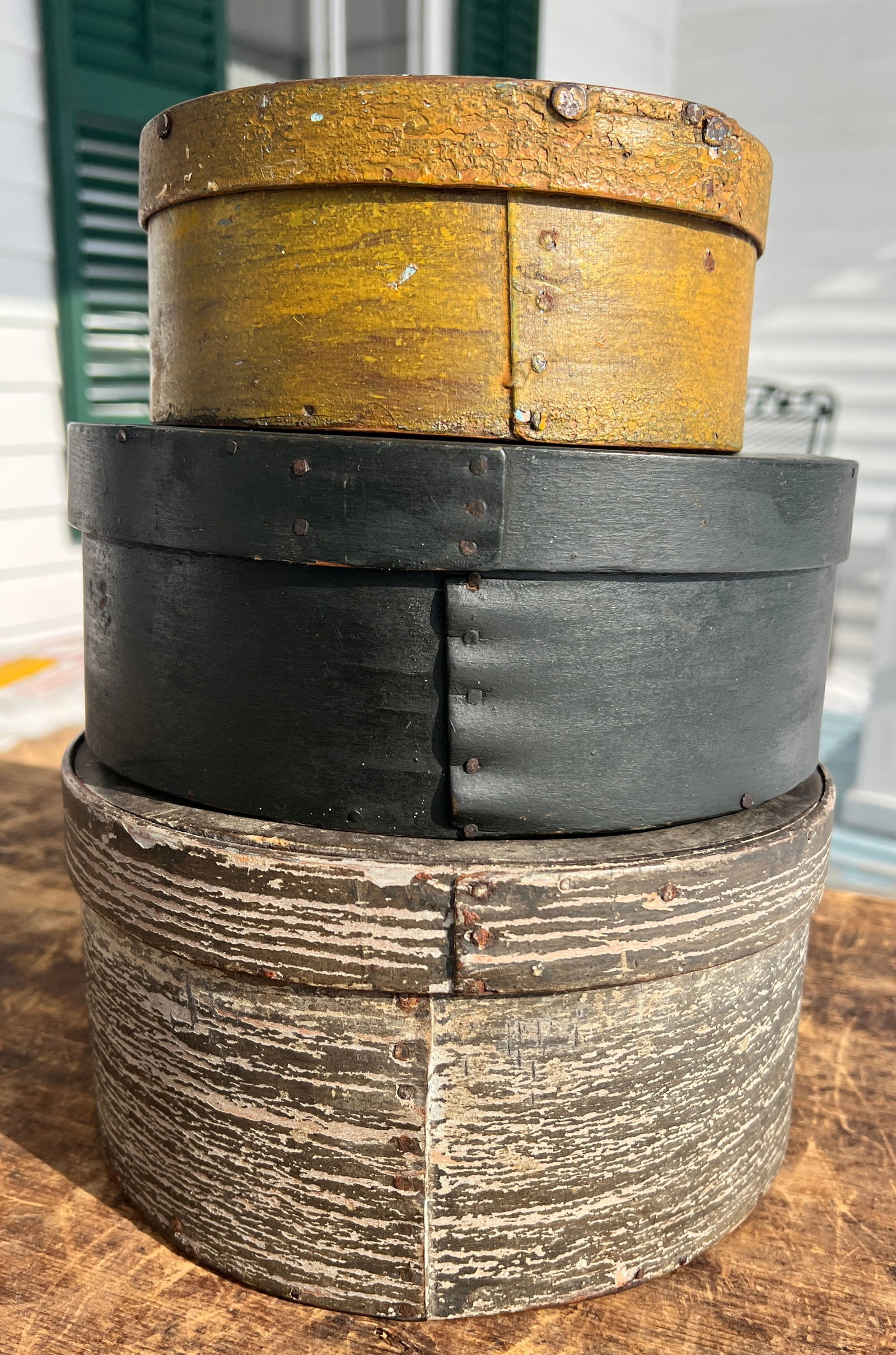 3 Painted Pantry Boxes Country Farmhouse (1 of 10)