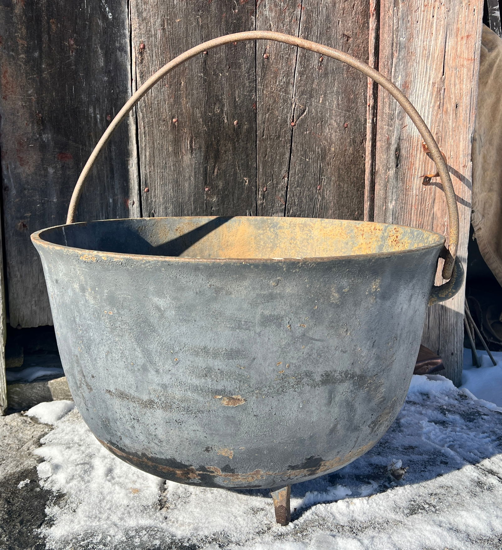 Cast Iron Sugar Kettle w/ Handles American Antique (1 of 13)