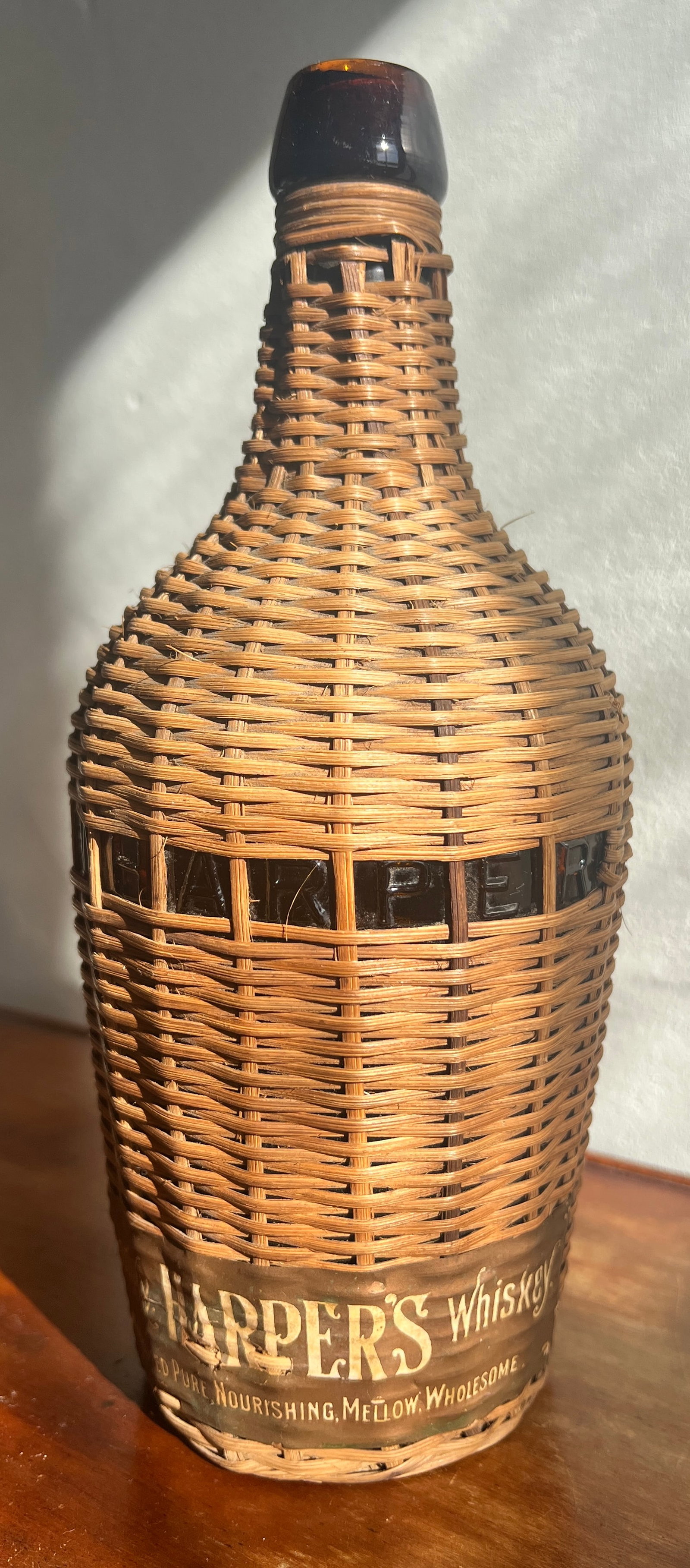 I Harper Kentucky Whiskey Wicker Embossed Bottle: What's to Love - The wicker framed embossing.
