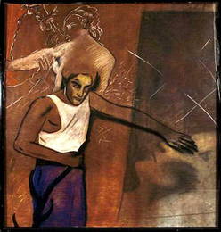 84: Painting: pastel by Jean-Michael Alberola; "Thous"