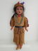 Bisque Head Indian Doll, Orig Clothes