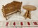 Antique Scroll cut Dollhouse Furniture - 3
