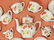 Antique Germany Dolls Tea set with box - 2