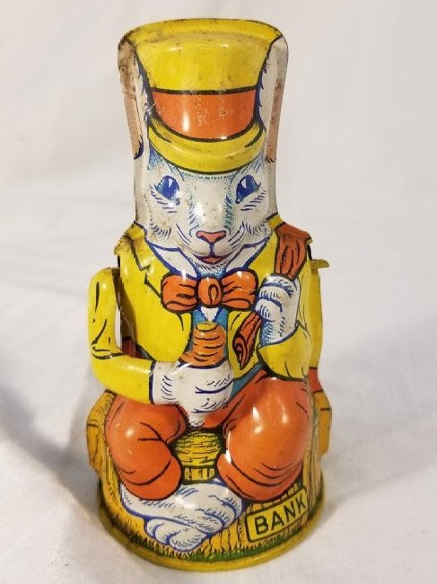 Uncle Wiggly Tin Mechanical Bank - J Chein and Co (1 of 4)
