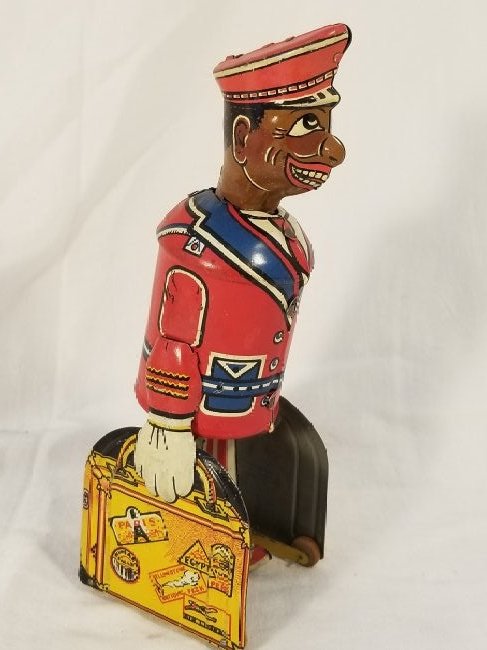 Red Cap Porter Tin Toy - Louis Marx & Co (1 of 6)