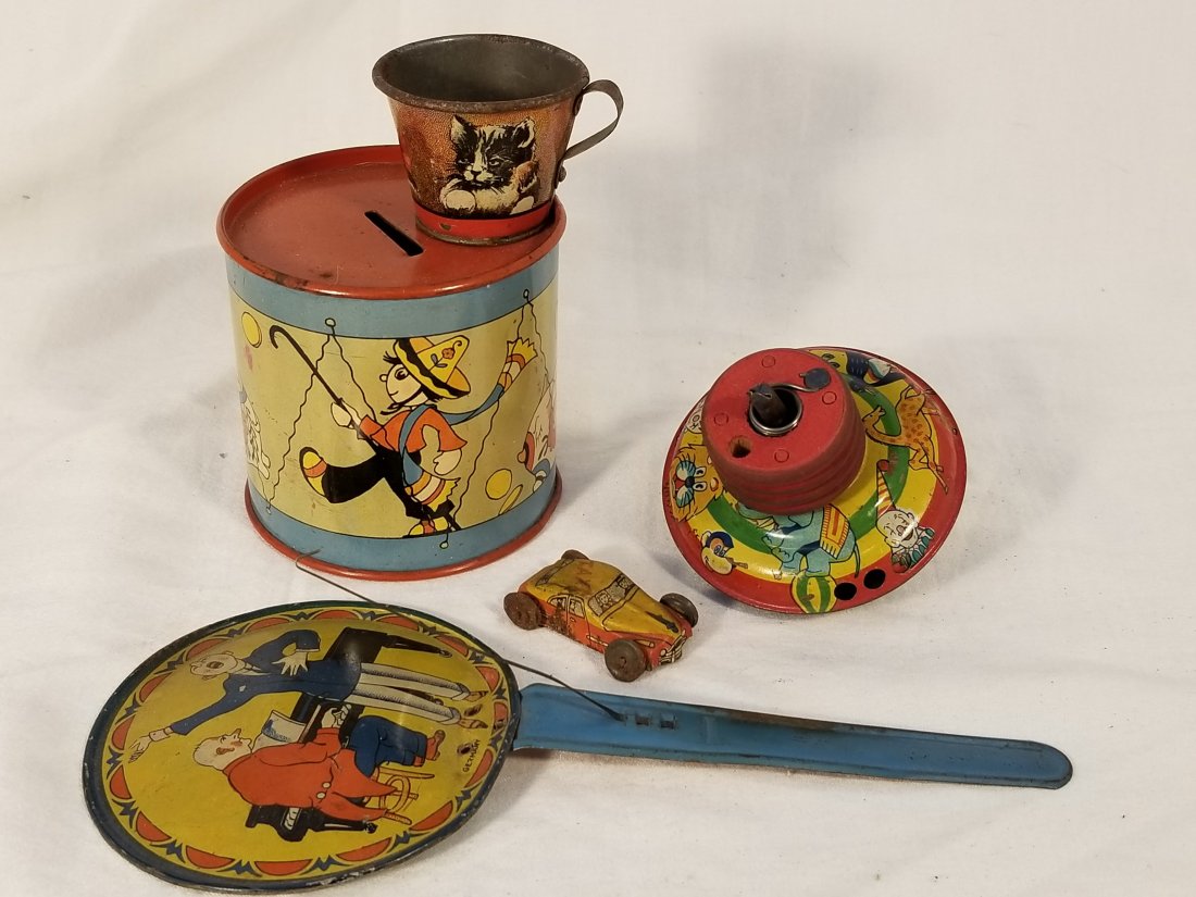 Lot of Tins Toys and Bank (1 of 6)