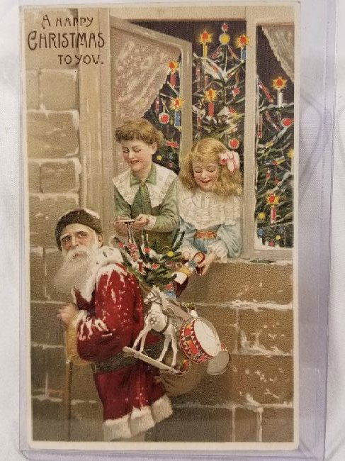 Hold To Light Santa Postcard (1 of 2)