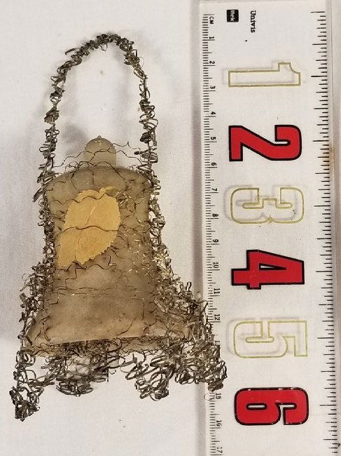 Large wire wrapped Bell Feather Tree Ornament (1 of 9)