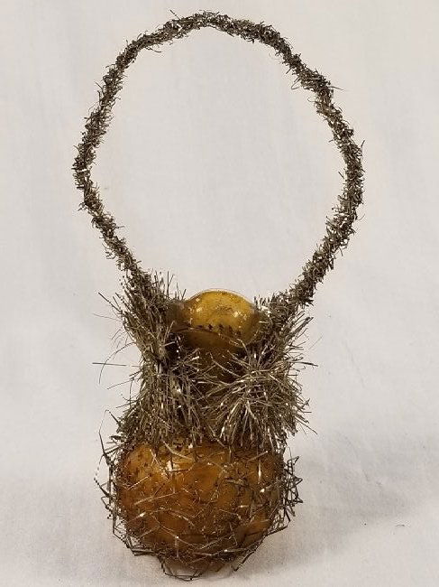 Wire Wrapped Feather Tree Ornament ~ Amber Color (1 of 5)