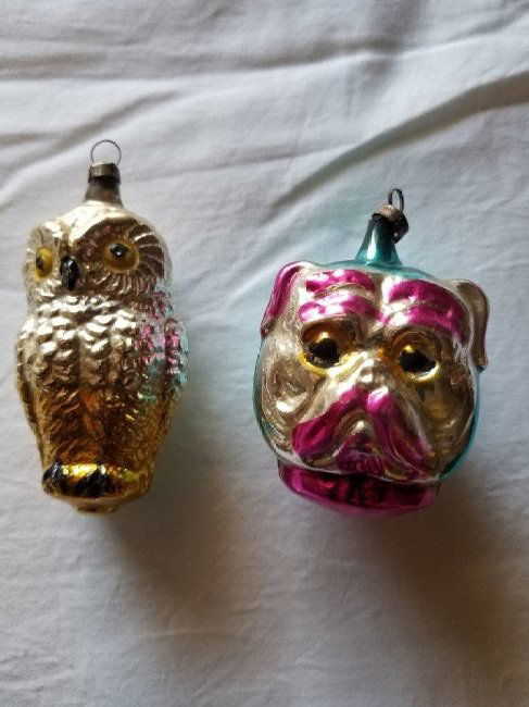 Blown Glass German Feather Tree ornaments (1 of 4)