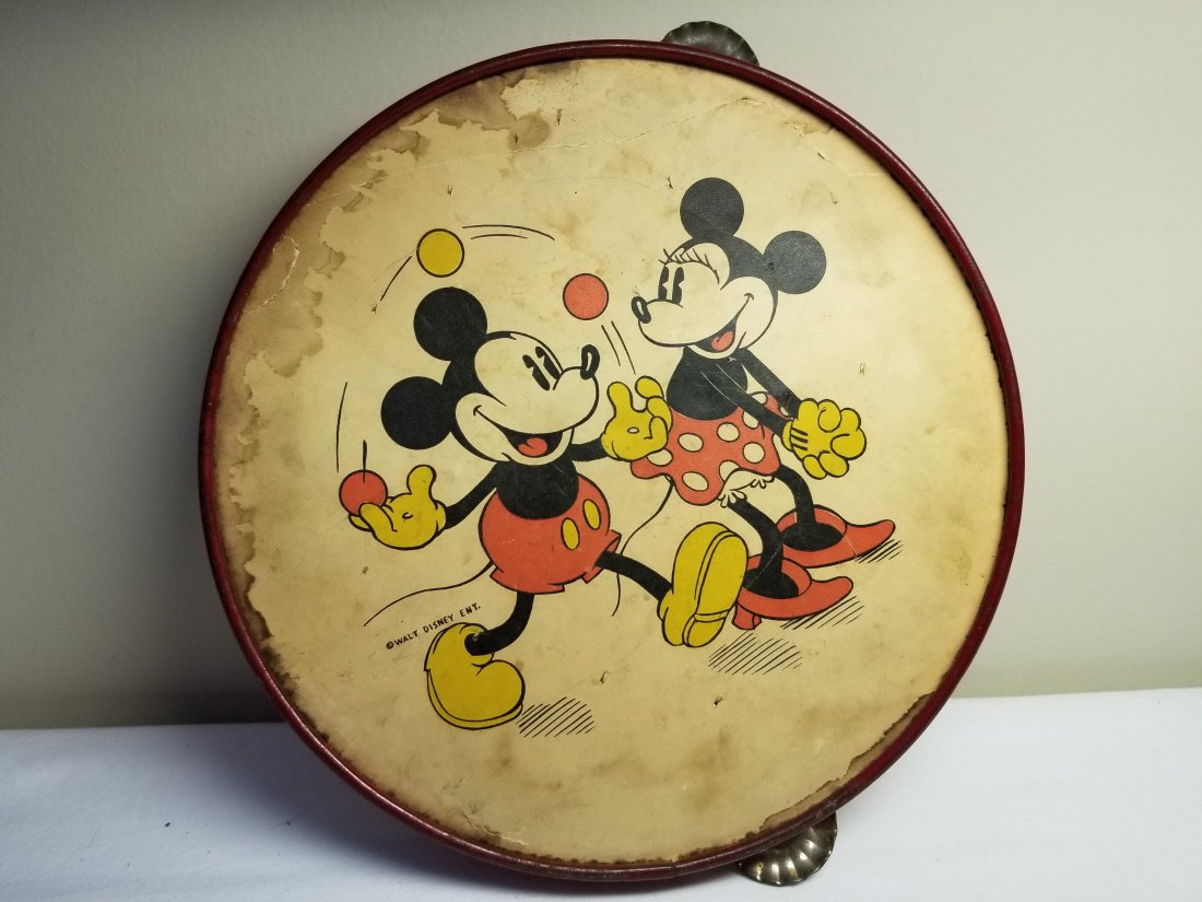 Rare 1930s Mickey Mouse Tambourine (1 of 5)