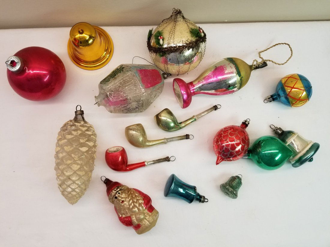 Vintage Blown Glass Feather Tree Ornaments (1 of 5)