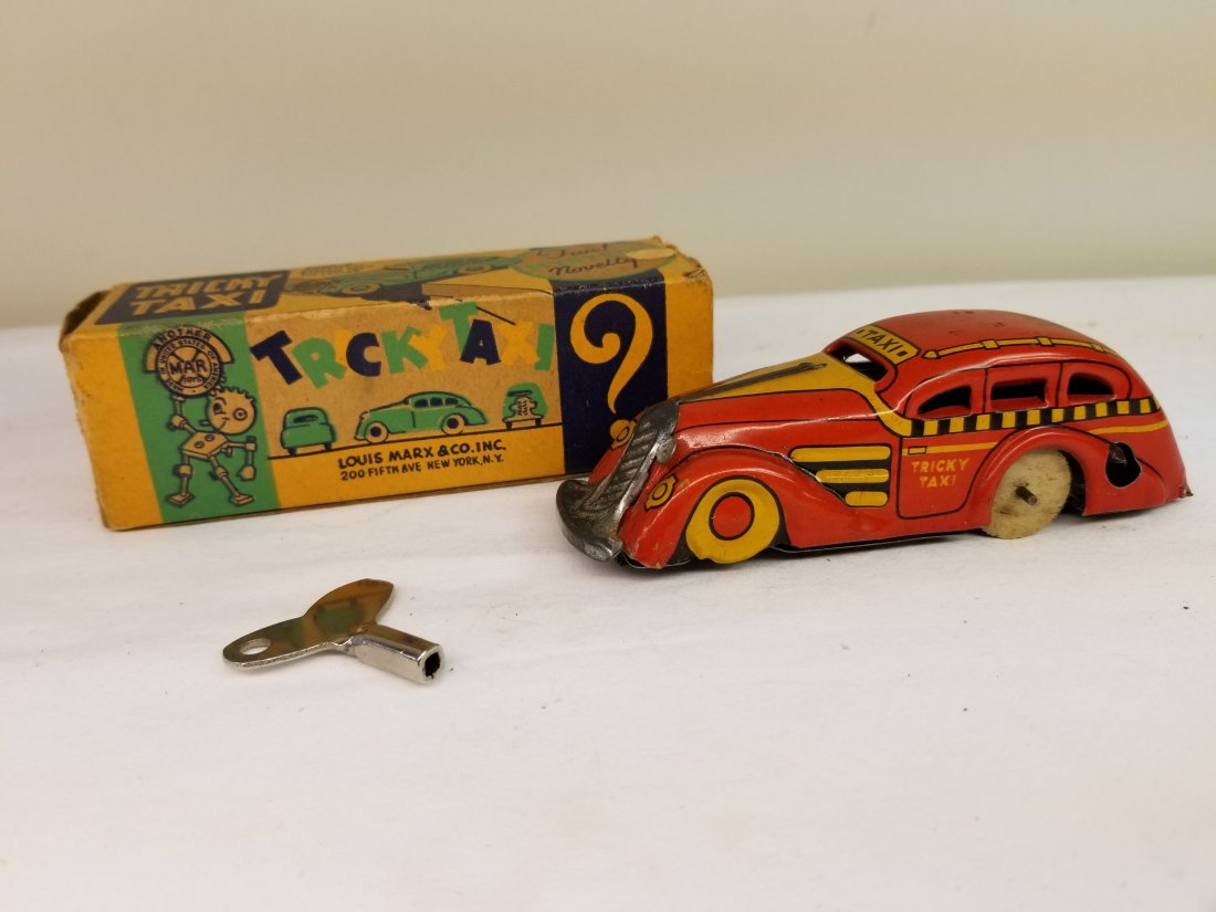 Marx Tricky Taxi tin wind-up with Orig Box (1 of 4)