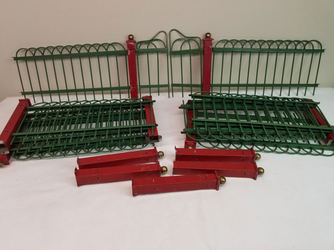 Vintage Metal Christmas Feather Tree Fence with Gates (1 of 5)