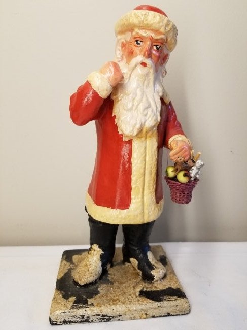 Santa Paper Mache Candy Container (1 of 6)