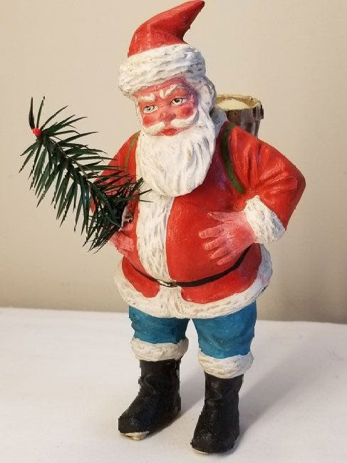 Large Paper Mache Santa Claus Candy Container (1 of 9)