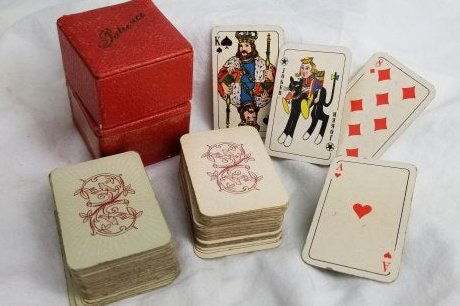 Antique Miniature Playing Cards ~ Double Set (1 of 5)