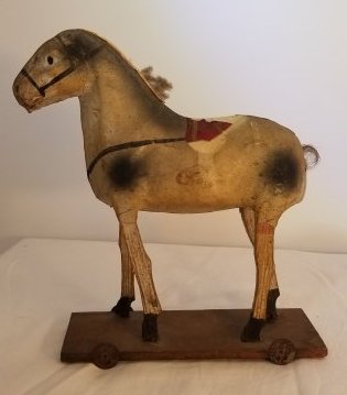 Paper Mache Horse on Platform (1 of 4)