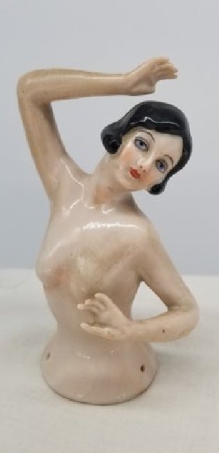 Antique German Porcelain Half Doll (1 of 2)