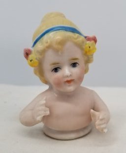 Antique German Porcelain Half Doll (1 of 3)