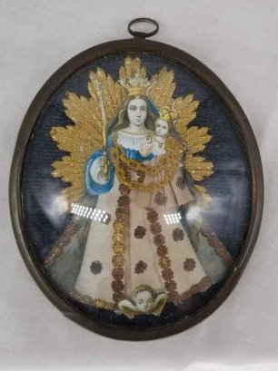 Vintage Decoration with Dresden Trim ~ Madonna (1 of 3)