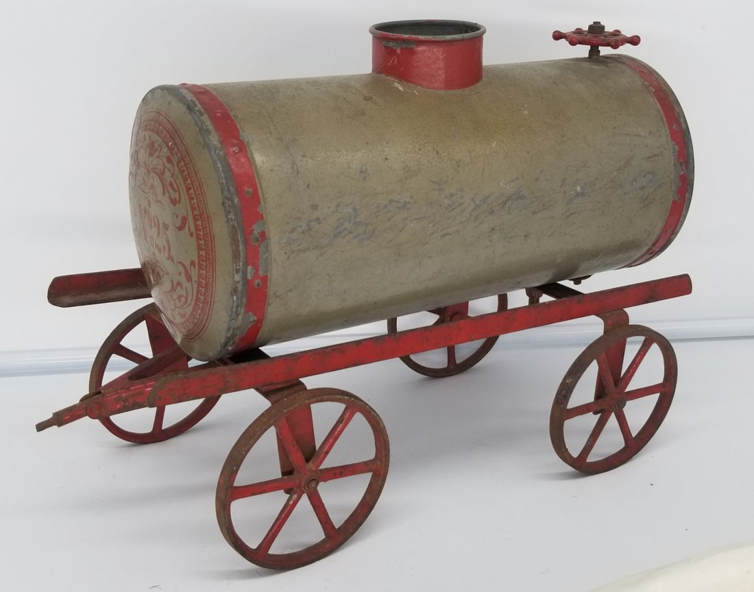 19th Century Tanker Pull Toy ~ Wonderful Paint (1 of 2)