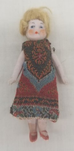 ANTIQUE GERMAN DOLLHOUSE DOLL ~ ORIGINAL CLOTHES ~ (1 of 1)