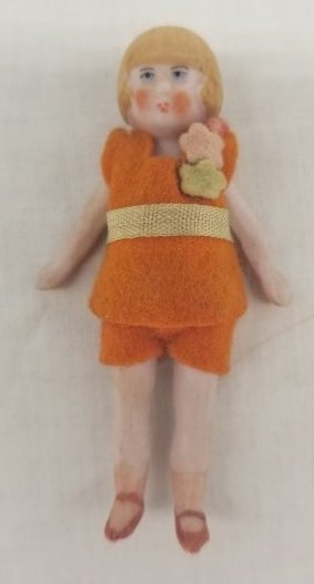 ANTIQUE GERMAN DOLLHOUSE DOLL ~ ORIGINAL CLOTHES ~ (1 of 1)