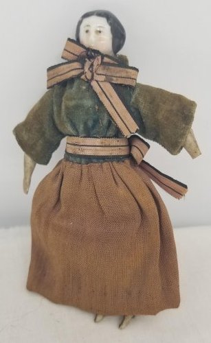 Rare 19th century Miniature China Doll ~ Orig Clothes (1 of 3)