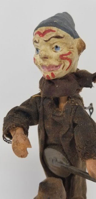 Antique Paper Mache Mechanical Toy ~ Late 19th Century (1 of 5)