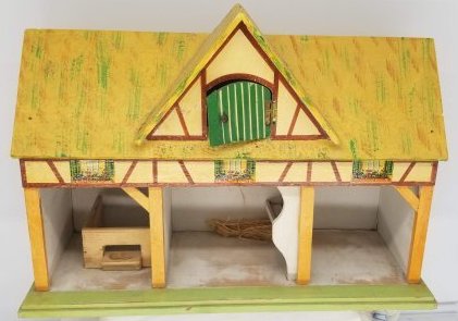 Large German Wooden Stable Building ~ Original Paint ~ (1 of 3)