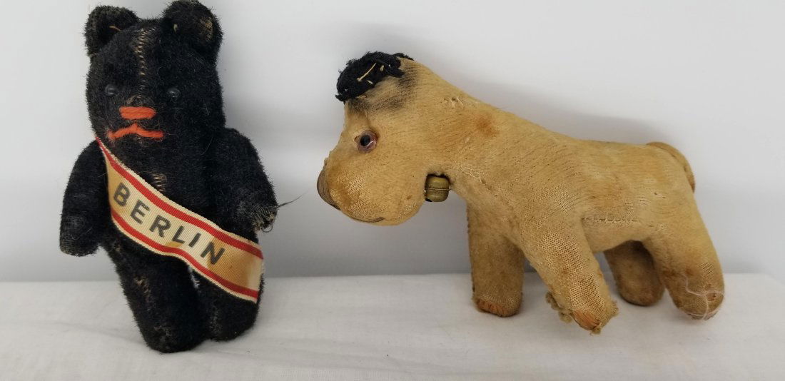 Vintage Mohair Bear & Dog Plush Toys (1 of 2)