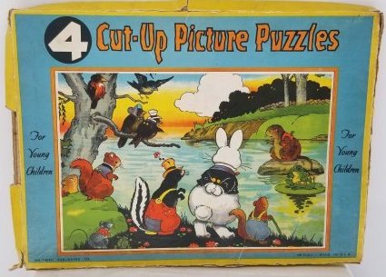 Vintage Boxed Set of 4 Peter Rabbit Puzzles (1 of 4)