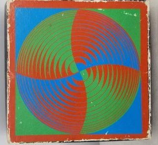 Vintage Pop Art Optic Puzzle ~ 1969: This is a wonderful puzzle, Displays well, About 4 x 4 inches , we do in house shipping at cost, Fast and Easy, please ask any questions before you bid, follow me on Instagram Chasbach1 or Bach1 Aucti