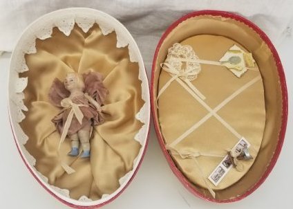 Vintage German Easter Egg With Bisque Doll (1 of 4)