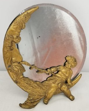 Art Deco Man in the Moon Mirror ~ 1920s/30s (1 of 5)