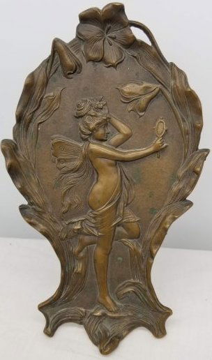 Art Nouveau Bronze Plaque (1 of 3)