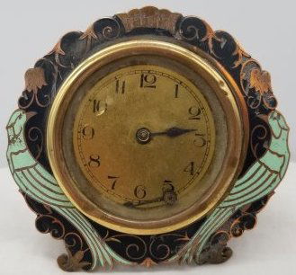 Art Deco Enamel Clock (1 of 3)