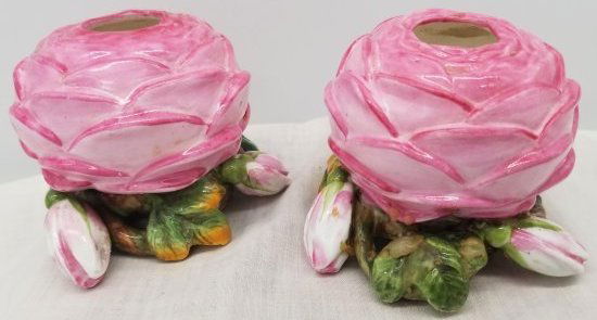 Pair Continental Hard Paste Porcelain Bud Vases (1 of 2)