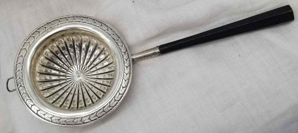 Sterling Silver Tea Strainer Wooden Handle (1 of 4)
