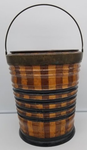 Dutch Fruit wood Peat Bucket ~ 19th Century: A wonderful 19th century Dutch Peat Bucket , about 33cm not counting handle, Buyer pays Worldwide shipping by PostNL, we will be glad to combine items for shipping, FREE In House Packing of Your Order